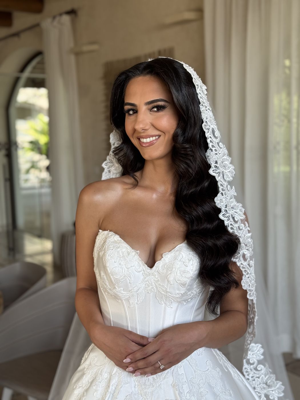 Castello Monaci wedding makeup, Puglia - real wedding